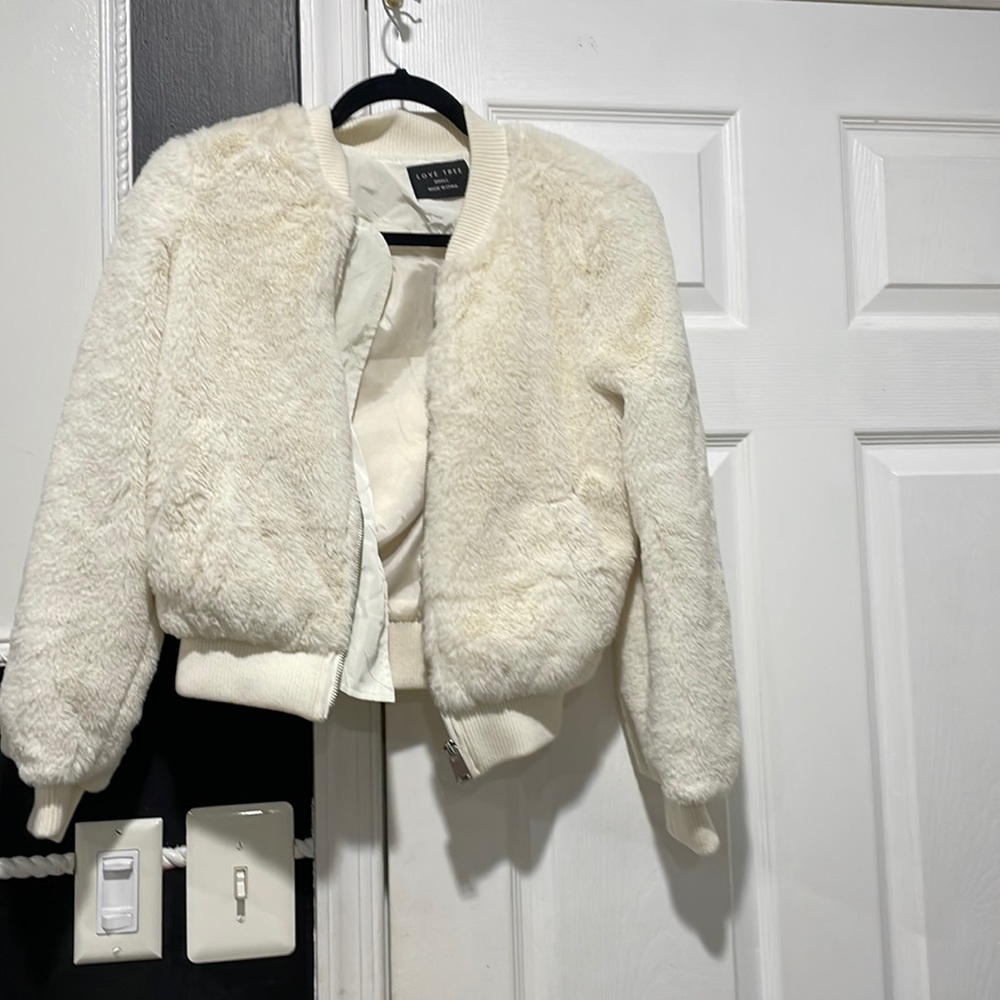LOVE TREE Fur Jacket size SMALL